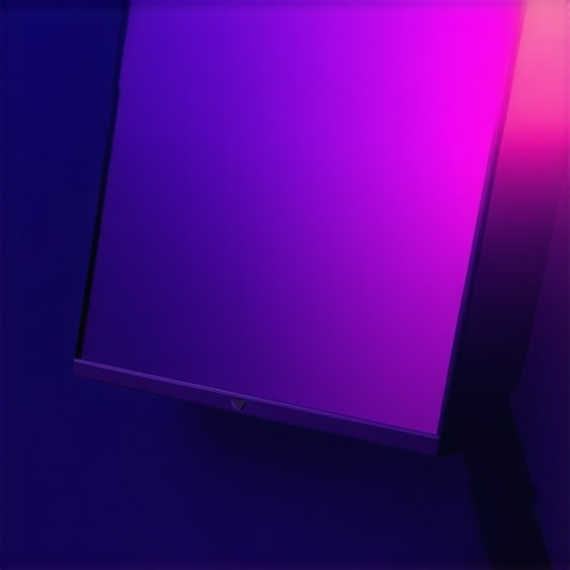 Close-up of a high-end gaming monitor showcasing OLED and mini-LED panel features.