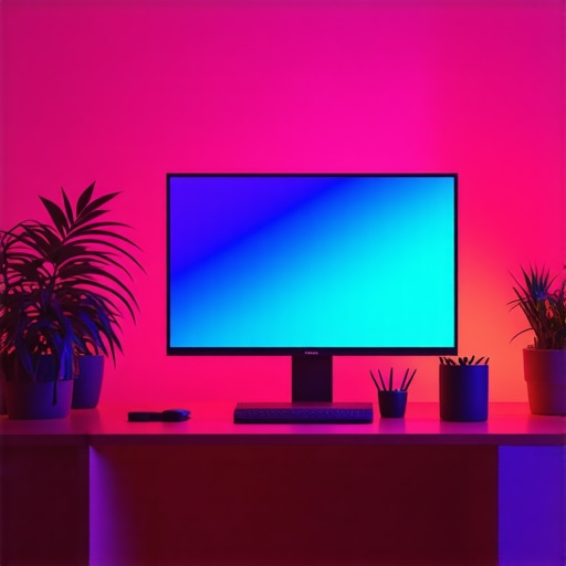 Cutting-edge monitor showcasing OLED and mini-LED technology with vibrant display