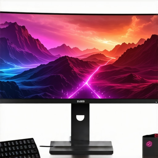 A person gaming on a 144Hz monitor with vibrant visuals