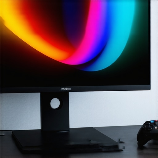 Close-up of a 144Hz IPS monitor showcasing vibrant colors and smooth motion in a professional workspace