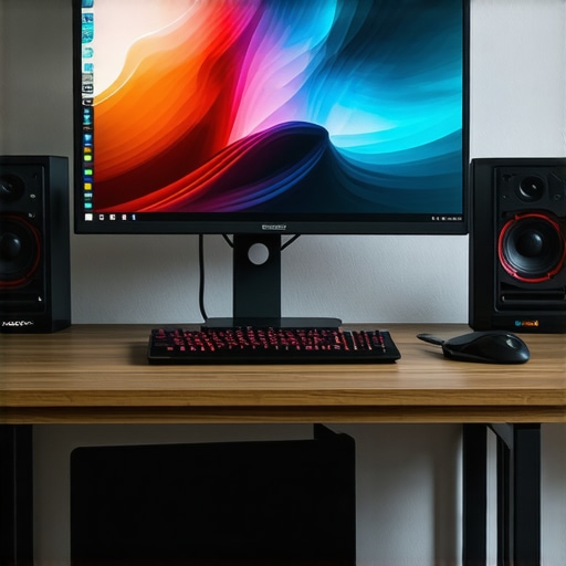 A sleek 144Hz IPS monitor with vibrant display in an ergonomic desk setup.