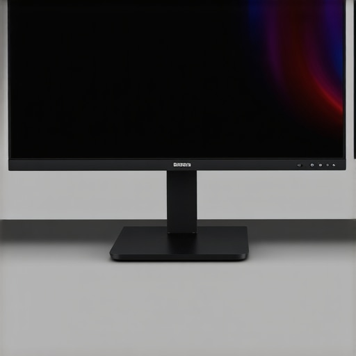 A sleek 144Hz IPS monitor with ergonomic stand and vibrant display in a workspace