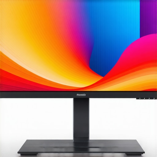 Close-up of a sleek IPS monitor displaying vibrant colors and smooth motion for gaming and creative work
