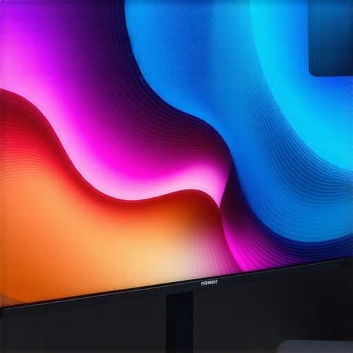A sleek IPS 144Hz monitor showing colorful graphics and smooth gameplay.