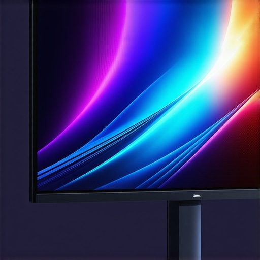 Close-up of a sleek 27-inch IPS monitor displaying vibrant game visuals.