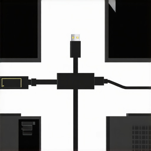 Person plugging in a high-quality DisplayPort 2.1 cable from graphics card to monitor, with focus on ports and cable quality.