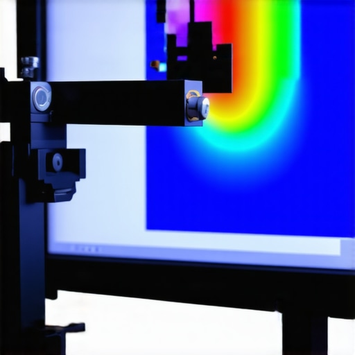 A person calibrating an IPS monitor with a professional device to ensure color accuracy for long-term use