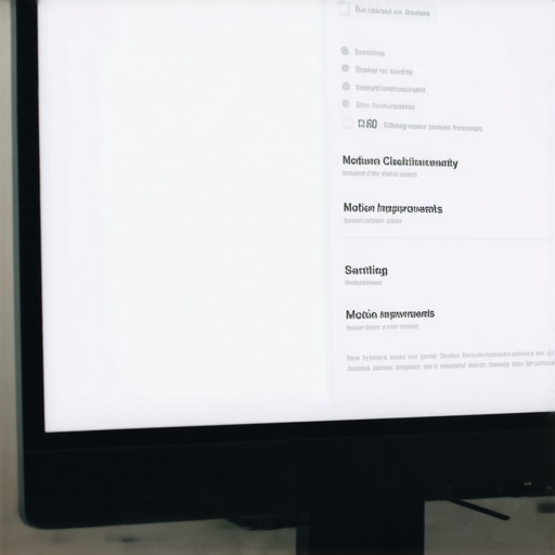 Close-up of an IPS monitor with response time adjustments for ghosting reduction.